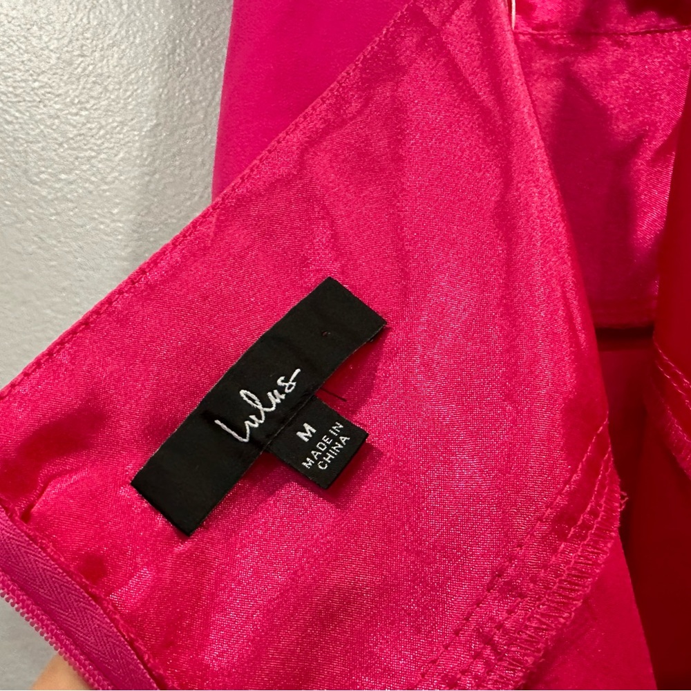 Lulu’s Dreamy Romance Pink Backless Maxi Dress Size M NWOT - Picture 8 of 10